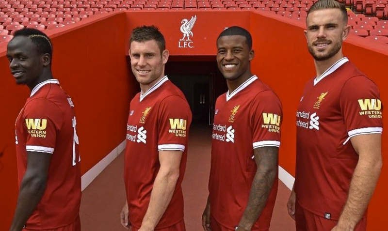 Liverpool spoil a perfectly good home jersey with new shirt-sleeve sponsor